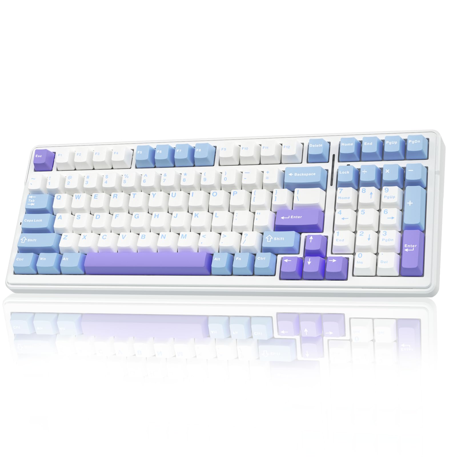 AULA F99 Wireless Gaming Keyboard, Tri-Mode BT5.0/2.4GHz/USB-C, RGB Backlit