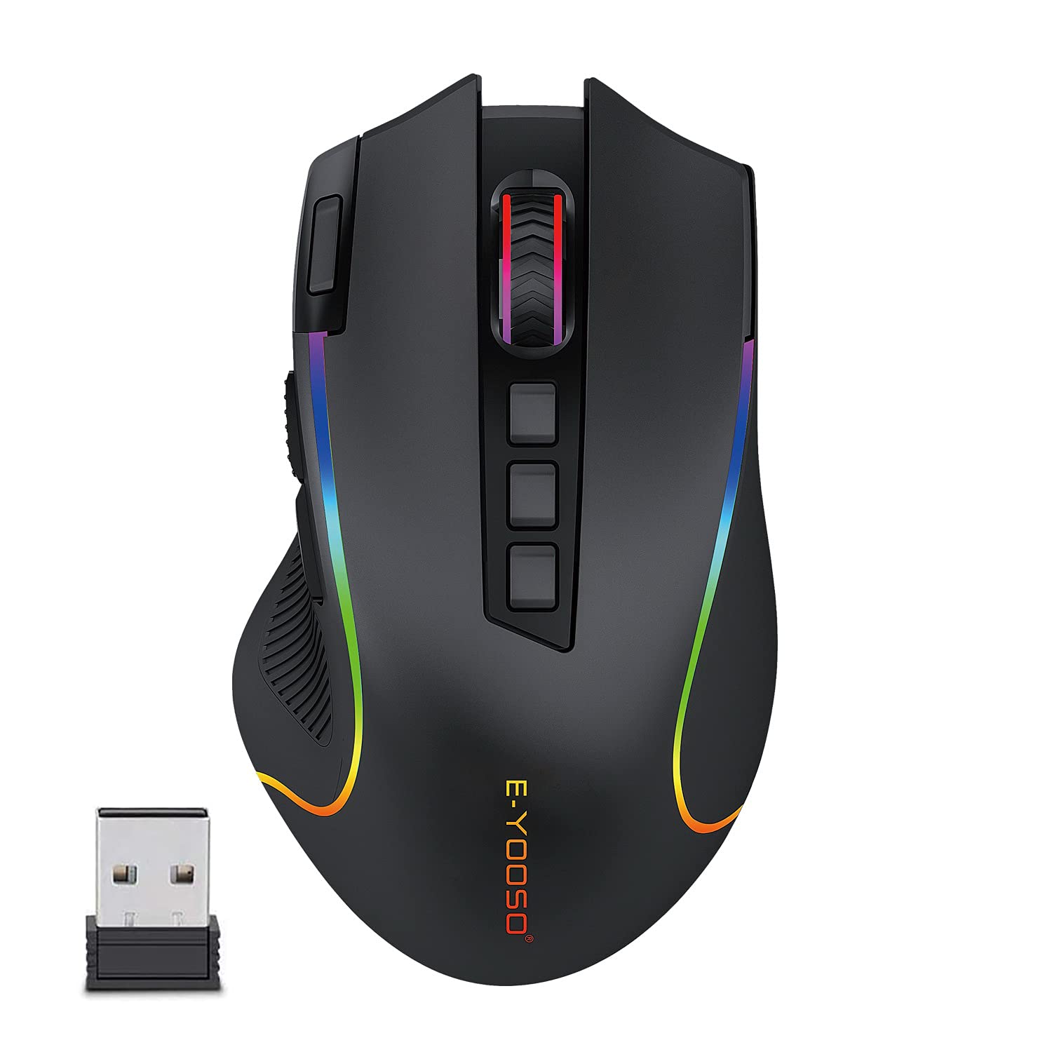 Wireless Gaming Mouse with 8000 DPI and RGB Backlight for Mac/Windows Gamers